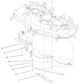Mulching Assembly Diagram and Parts List for 59227  Lawn Boy Lawn Tractor Accessories